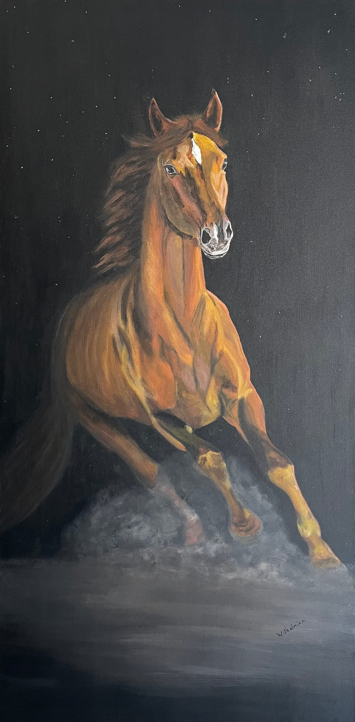 “Renewal", original acrylic painting by Wilhelmina