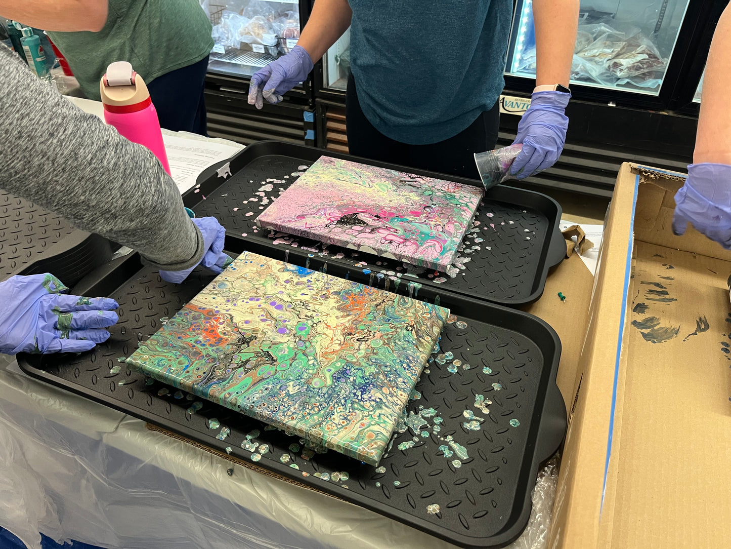 Acrylic Pour Painting Class