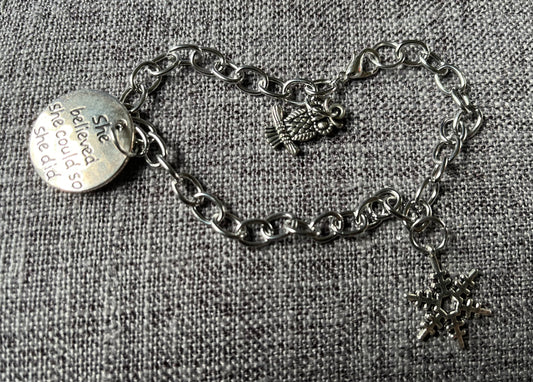 Snowflake Earrings & bracelet set