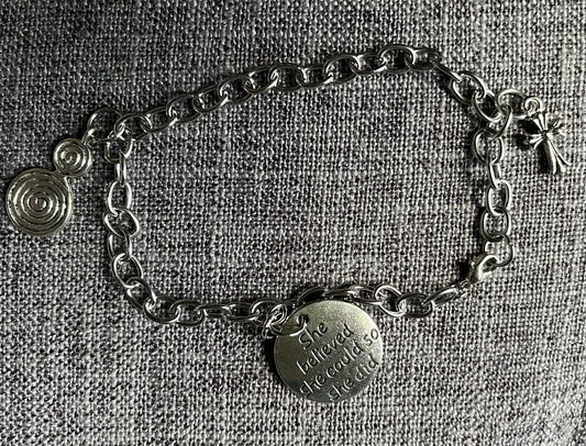 Infinity swirl Earrings & bracelet set