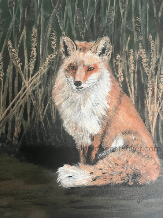 Silent Meadow - Fox Painting