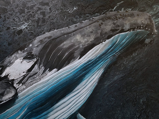 "King of the Seas", original acrylic painting by Wilhelmina