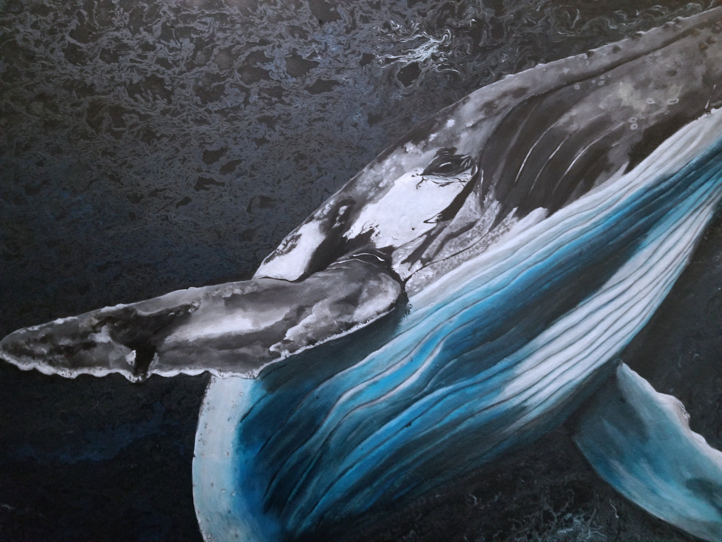 "King of the Seas", original acrylic painting by Wilhelmina