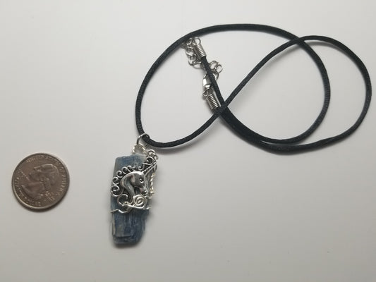 Unicorn Blue Kyanite Pendant