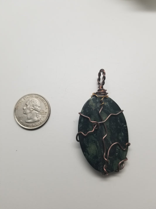 Kambaba Crocodile Jasper Pendant