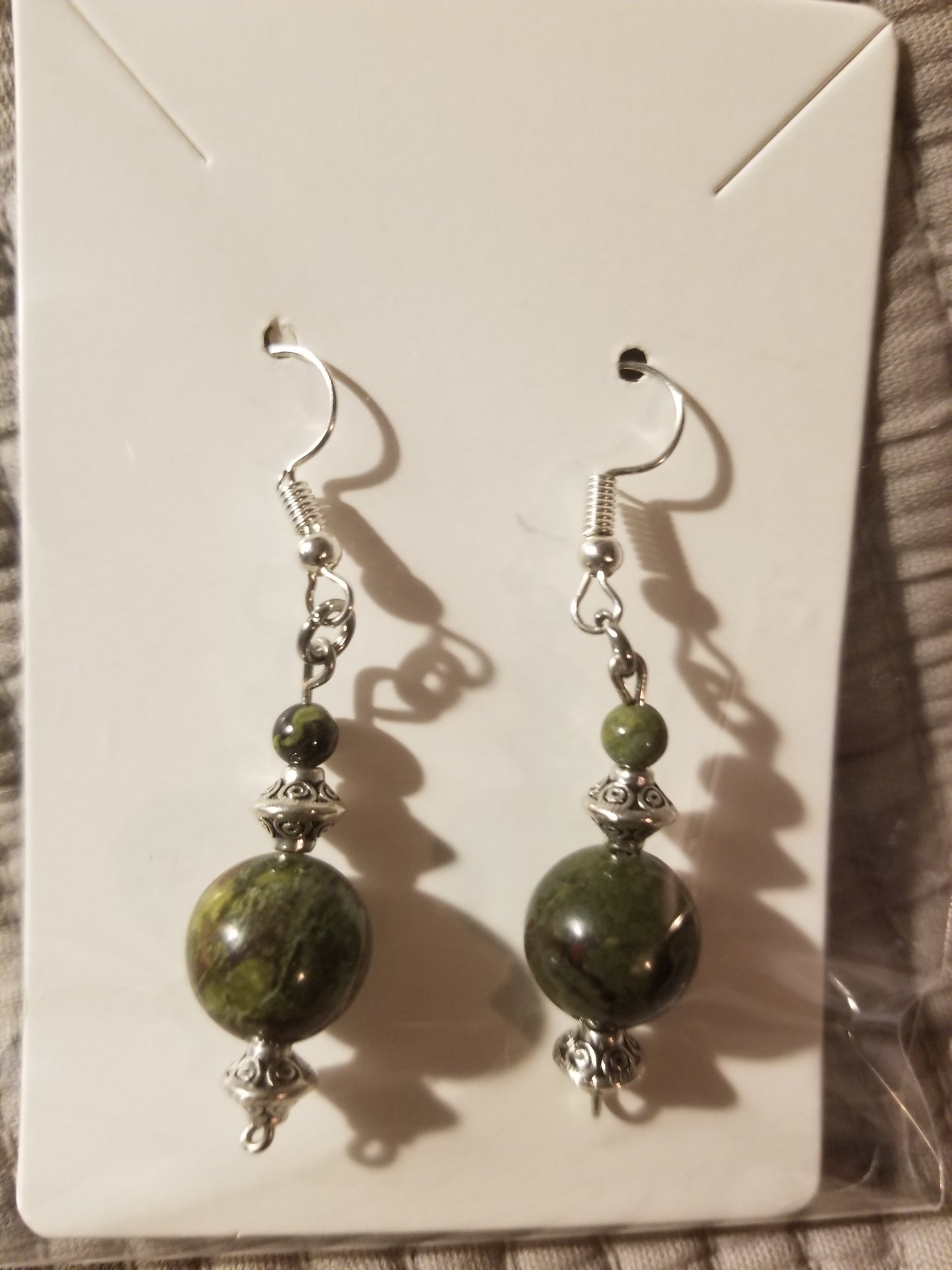 Shungite & Amethyst bead Earrings