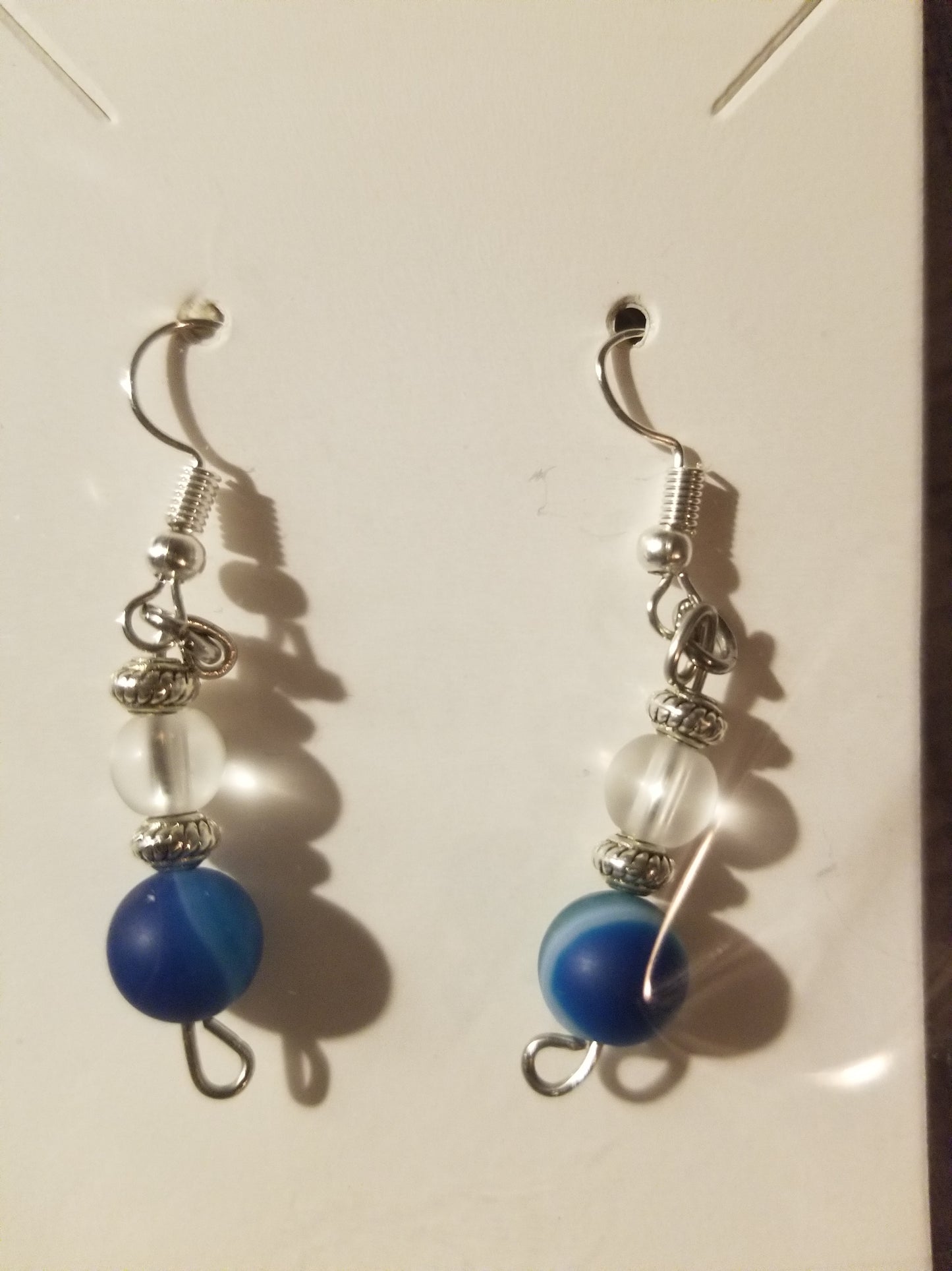 Shungite & Amethyst bead Earrings