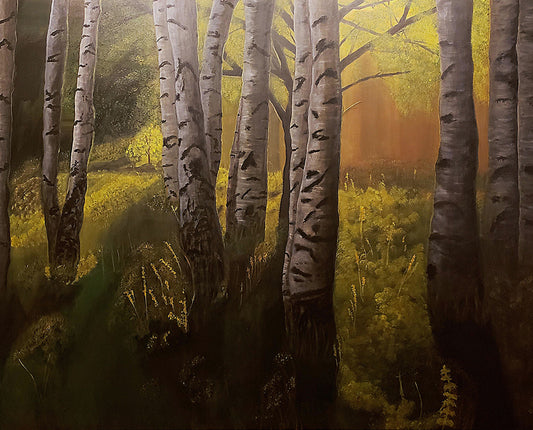 "Rebirth", original acrylic painting by Wilhelmina