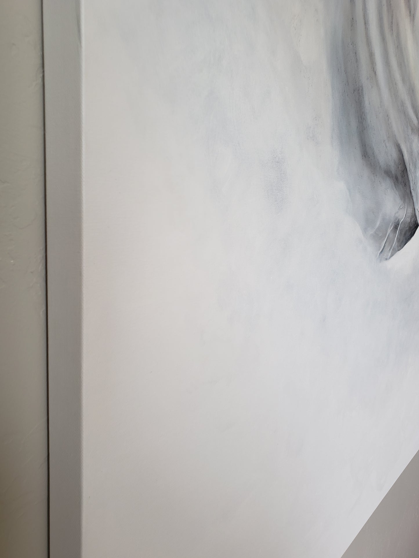 Bliss - White Horse Painting