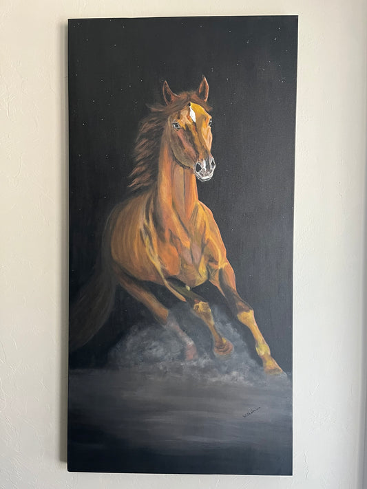 “Renewal", original acrylic painting by Wilhelmina