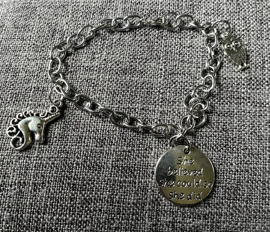 Unicorn Earrings and bracelet set
