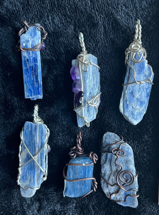 Blue Kyanite Pendants