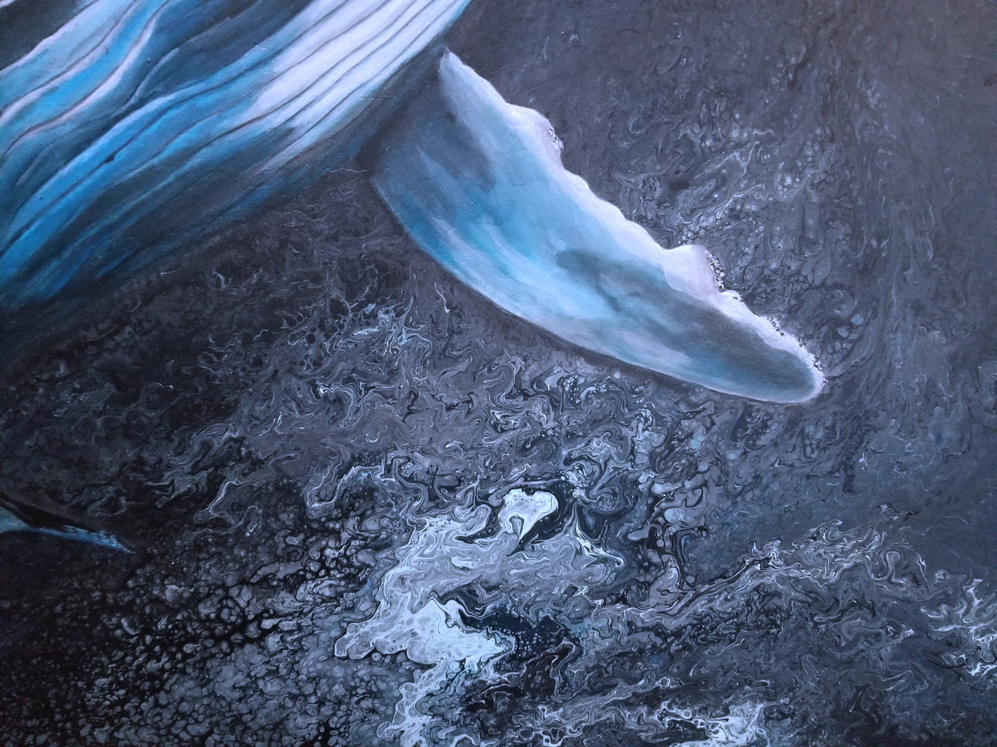 "King of the Seas", original acrylic painting by Wilhelmina