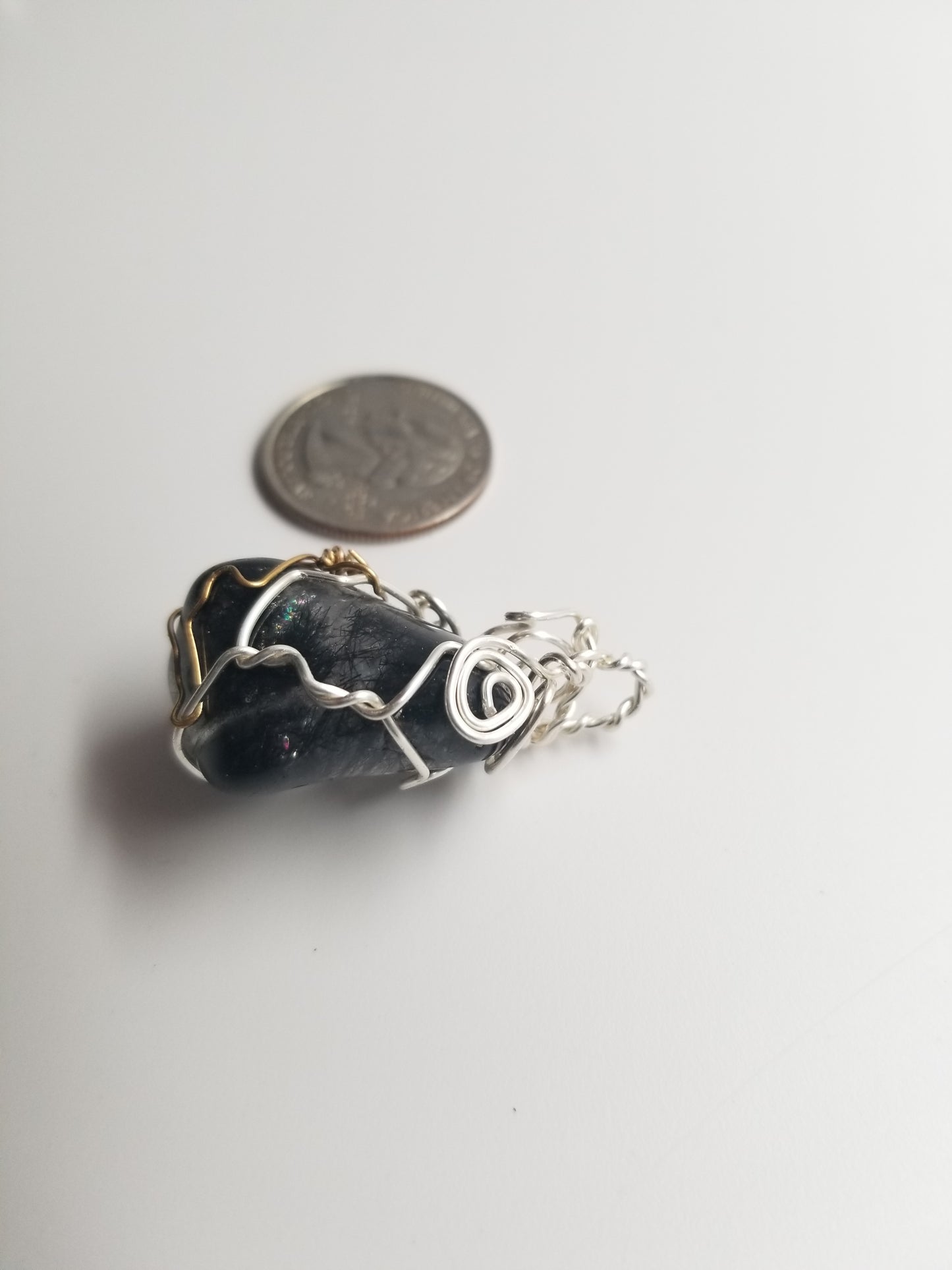 Tourmalited Quartz Pendant