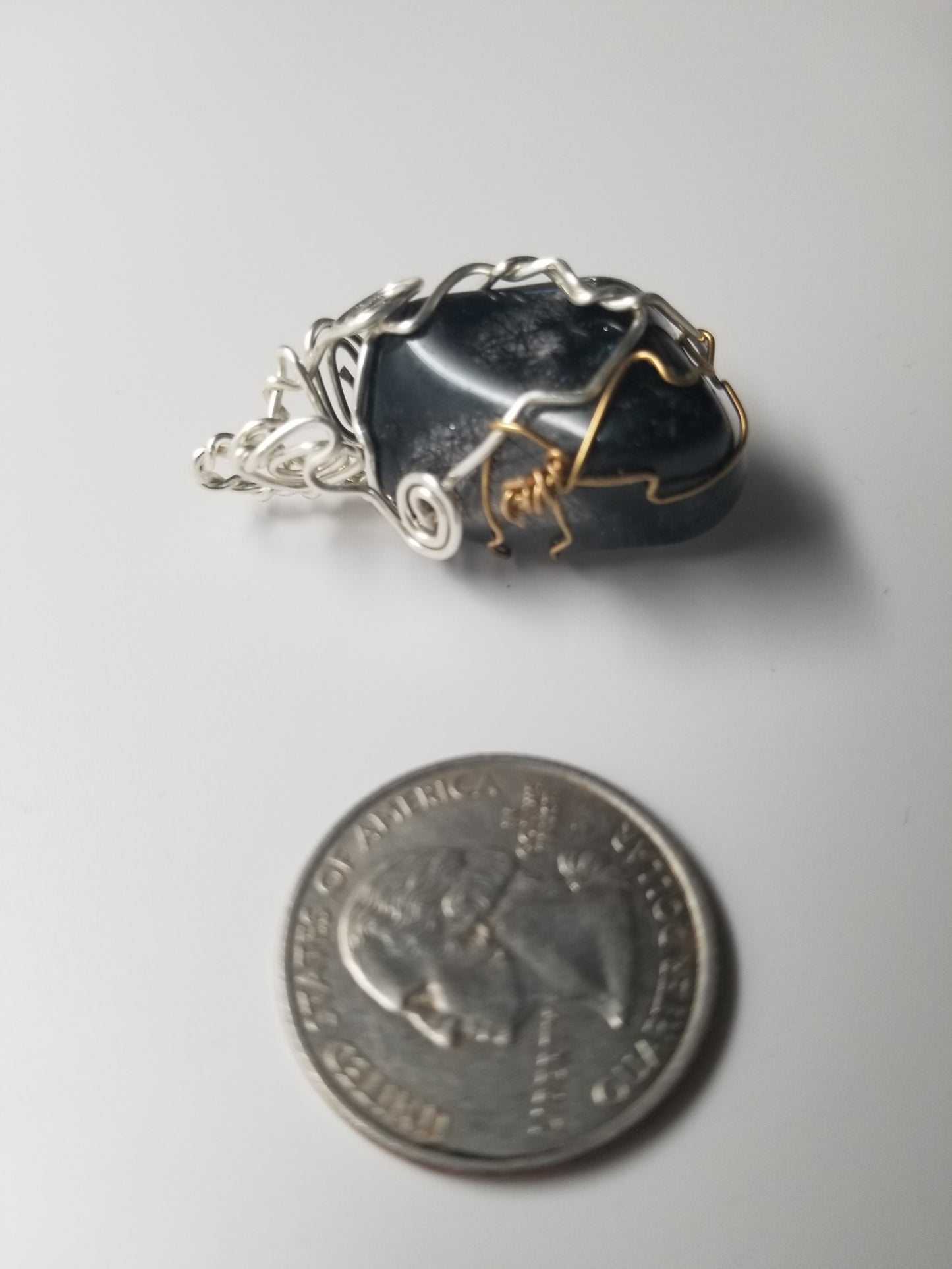Tourmalited Quartz Pendant