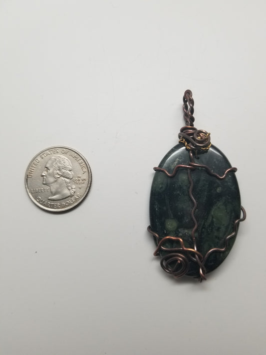 Kambaba Crocodile Jasper Pendant