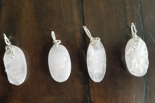 Rose Quartz  Pendant - Various Unique Pendants