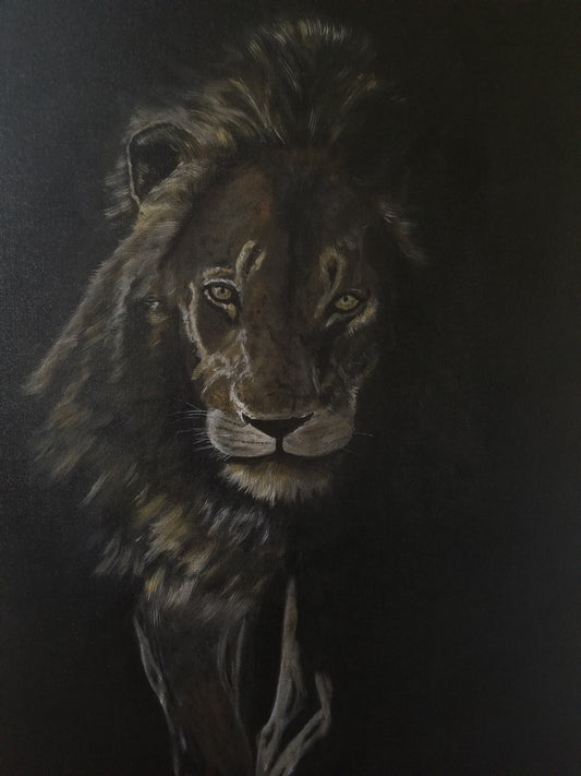 "Upon Arrival to my Kingdom", original acrylic painting by Wilhelmina